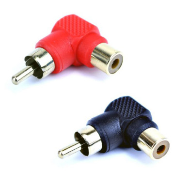 Adattatore RCA ad angolo retto maschio/femmina Adattatore RCA ad angolo retto maschio/femmina