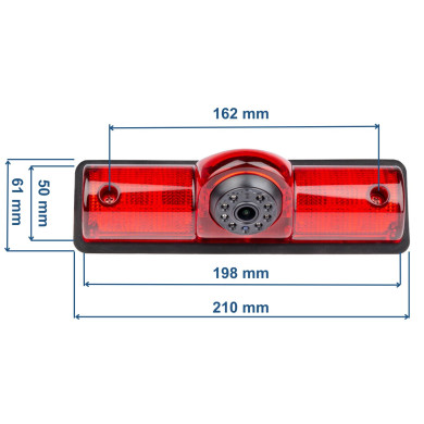 Retrocamera universale con luce di stop