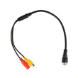 Adattatore 4-PIN maschio / 2x RCA femmina + alimentazione femmina