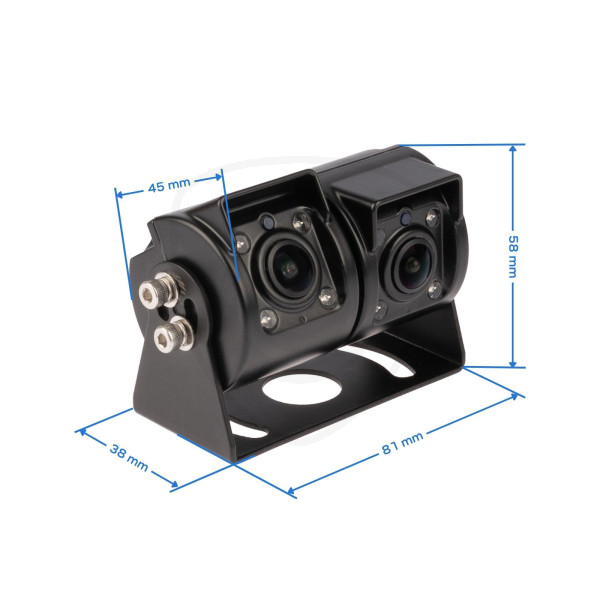 dimensioni telecamera vestys ahd dual