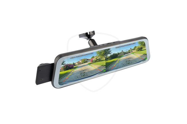 Monitor touch nello specchietto retrovisore 9,66" con telecamera anteriore