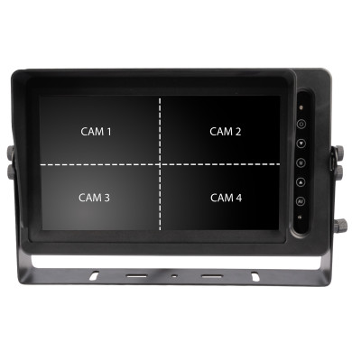 Monitor AHD impermeabile da 10,1″ Quad