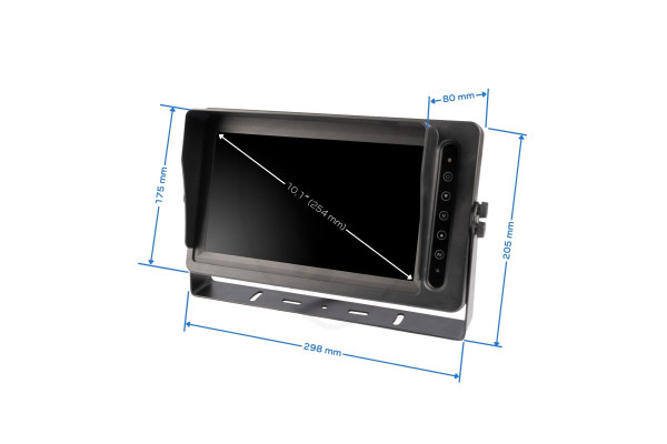 Monitor AHD impermeabile da 10,1″ Quad