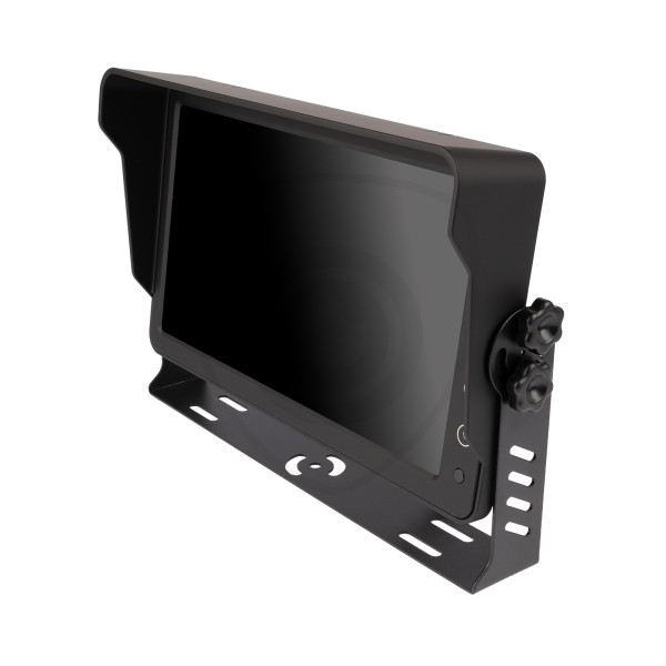 Monitor AHD da 10,1 pollici con parasole e supporto metallico