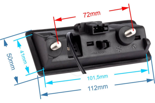 Retrocamera integrata nella maniglia del bagagliaio per VW Passat, Tiguan, Golf e altri Retrocamera integrata nella maniglia del bagagliaio per VW Passat, Tiguan, Golf e altri