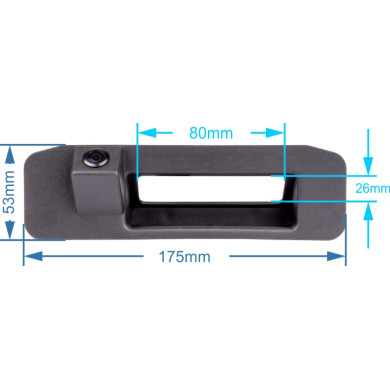 Retrocamera Mercedes-Benz - maniglia del bagagliaio modello 3