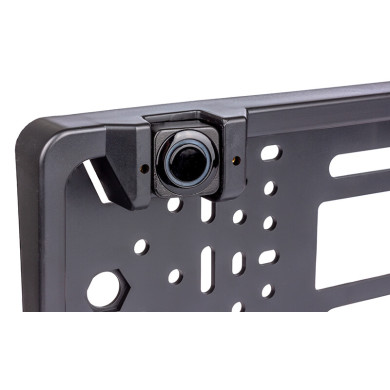 Sensori di parcheggio nel supporto targa con telecamera di retromarcia Sensori di parcheggio nel supporto targa con telecamera di retromarcia