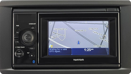 monitor originale Subaru con sistema TomTom