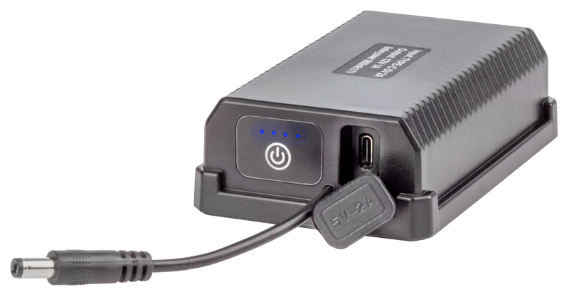 Indicatore della batteria per la fotocamera wireless sul carrello elevatore